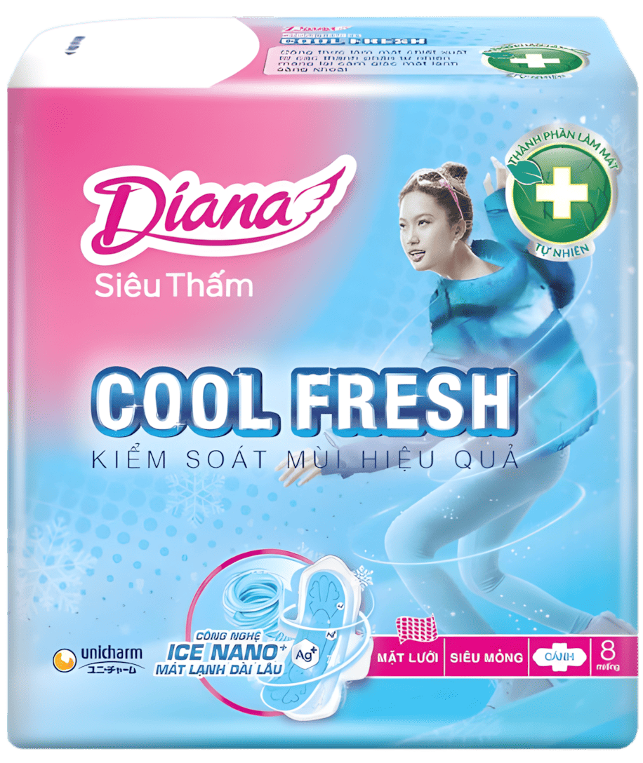 Diana Si&ecirc;u Thấm Cool Fresh Si&ecirc;u Mỏng (C&aacute;nh)